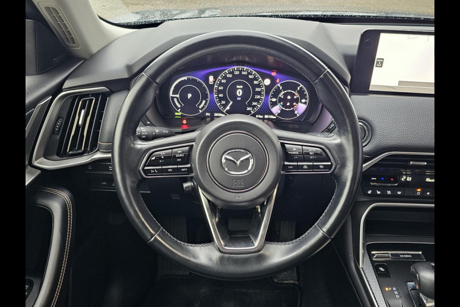 Mazda CX-60 2.5 e-SkyActiv PHEV Homura 325 pk | Nieuwstaat | Leder | Full led | Virtual cockpit | Head-up display | Adaptieve cruise control | Fabrieksgarantie 08-2029