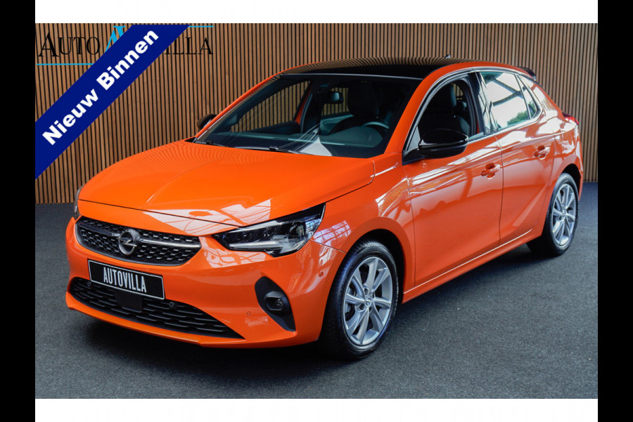 Opel Corsa 1.2 T Aut. Panodak Leer Navi Camera Stuurverwarm. Stoelverwarming Climate C. PDC Parkeerassistent Cruise C. Zwarte binnenhemel LM velgen BTW auto
