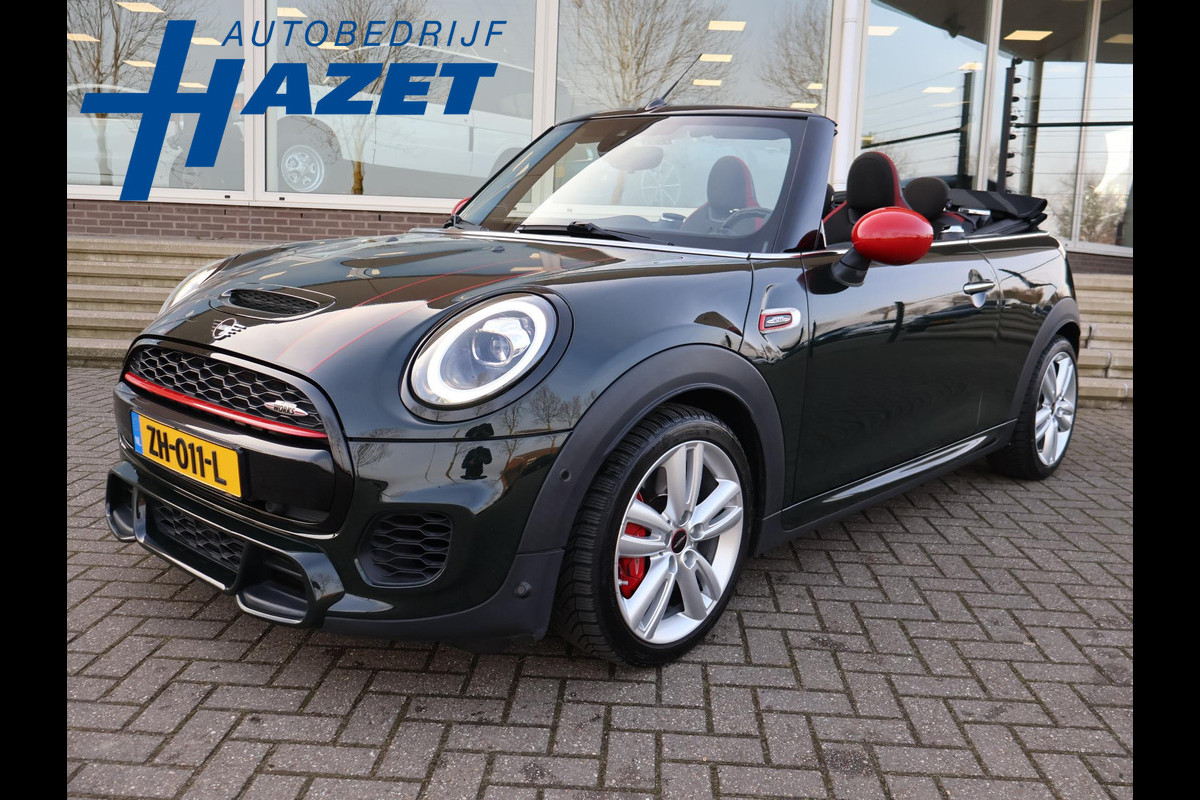 MINI Cabrio 2.0 JCW JOHN COOPER WORKS 231 PK REBEL GREEN | JCW STOELEN | ADAPTIVE CRUISE | ORIG. NL