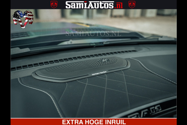 Dodge Ram Limited Night H.O 540HP 706Nm | Massage + Full Option | De Meest Luxe en Volle Pick-Up in zijn Klasse | Comfortabele Dubbele Cabine met Royale 5 Zitplaatsen | BPM vrij | Nu Leverbaar uit Voorraad | Voorraad Nr 2370 - 5411