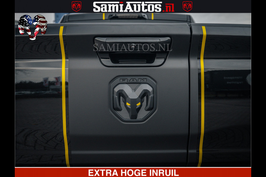 Dodge Ram Limited Night H.O 540HP 706Nm | Massage + Full Option | De Meest Luxe en Volle Pick-Up in zijn Klasse | Comfortabele Dubbele Cabine met Royale 5 Zitplaatsen | BPM vrij | Nu Leverbaar uit Voorraad | Voorraad Nr 2370 - 5411