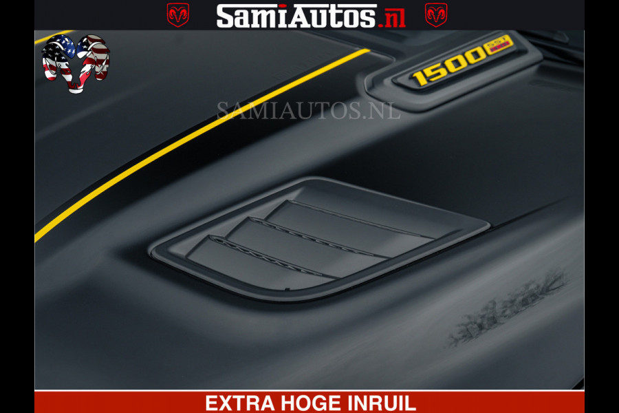 Dodge Ram Limited Night H.O 540HP 706Nm | Massage + Full Option | De Meest Luxe en Volle Pick-Up in zijn Klasse | Comfortabele Dubbele Cabine met Royale 5 Zitplaatsen | BPM vrij | Nu Leverbaar uit Voorraad | Voorraad Nr 2370 - 5411