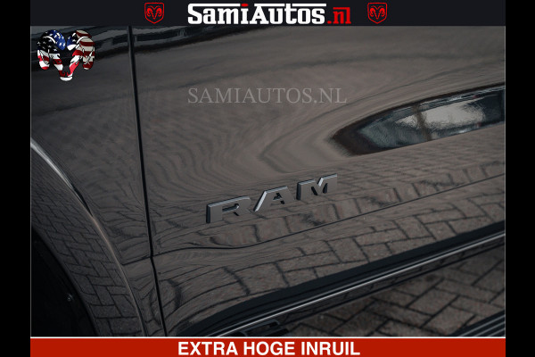 Dodge Ram Limited Night H.O 540HP 706Nm | Massage + Full Option | De Meest Luxe en Volle Pick-Up in zijn Klasse | Comfortabele Dubbele Cabine met Royale 5 Zitplaatsen | BPM vrij | Nu Leverbaar uit Voorraad | Voorraad Nr 2370 - 5411