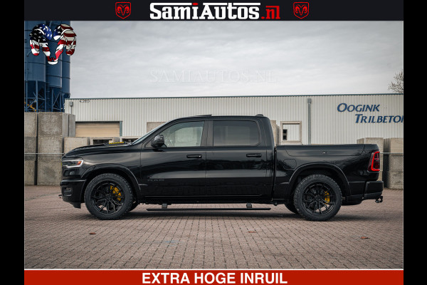 Dodge Ram Limited Night H.O 540HP 706Nm | Massage + Full Option | De Meest Luxe en Volle Pick-Up in zijn Klasse | Comfortabele Dubbele Cabine met Royale 5 Zitplaatsen | BPM vrij | Nu Leverbaar uit Voorraad | Voorraad Nr 2370 - 5411