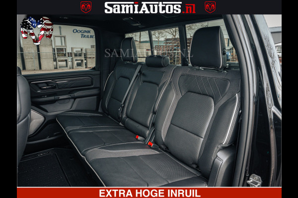 Dodge Ram Limited Night H.O 540HP 706Nm | Massage + Full Option | De Meest Luxe en Volle Pick-Up in zijn Klasse | Comfortabele Dubbele Cabine met Royale 5 Zitplaatsen | BPM vrij | Nu Leverbaar uit Voorraad | Voorraad Nr 2370 - 5411