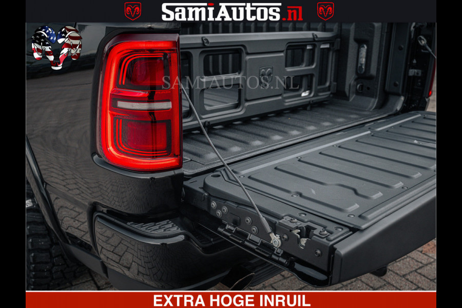 Dodge Ram Limited Night H.O 540HP 706Nm | Massage + Full Option | De Meest Luxe en Volle Pick-Up in zijn Klasse | Comfortabele Dubbele Cabine met Royale 5 Zitplaatsen | BPM vrij | Nu Leverbaar uit Voorraad | Voorraad Nr 2370 - 5411