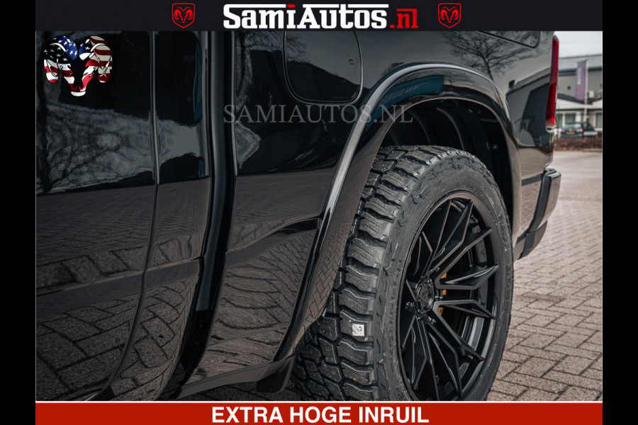 Dodge Ram Limited Night H.O 540HP 706Nm | Massage + Full Option | De Meest Luxe en Volle Pick-Up in zijn Klasse | Comfortabele Dubbele Cabine met Royale 5 Zitplaatsen | BPM vrij | Nu Leverbaar uit Voorraad | Voorraad Nr 2370 - 5411