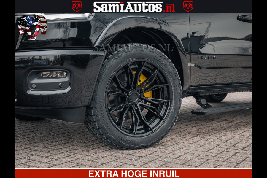 Dodge Ram Limited Night H.O 540HP 706Nm | Massage + Full Option | De Meest Luxe en Volle Pick-Up in zijn Klasse | Comfortabele Dubbele Cabine met Royale 5 Zitplaatsen | BPM vrij | Nu Leverbaar uit Voorraad | Voorraad Nr 2370 - 5411