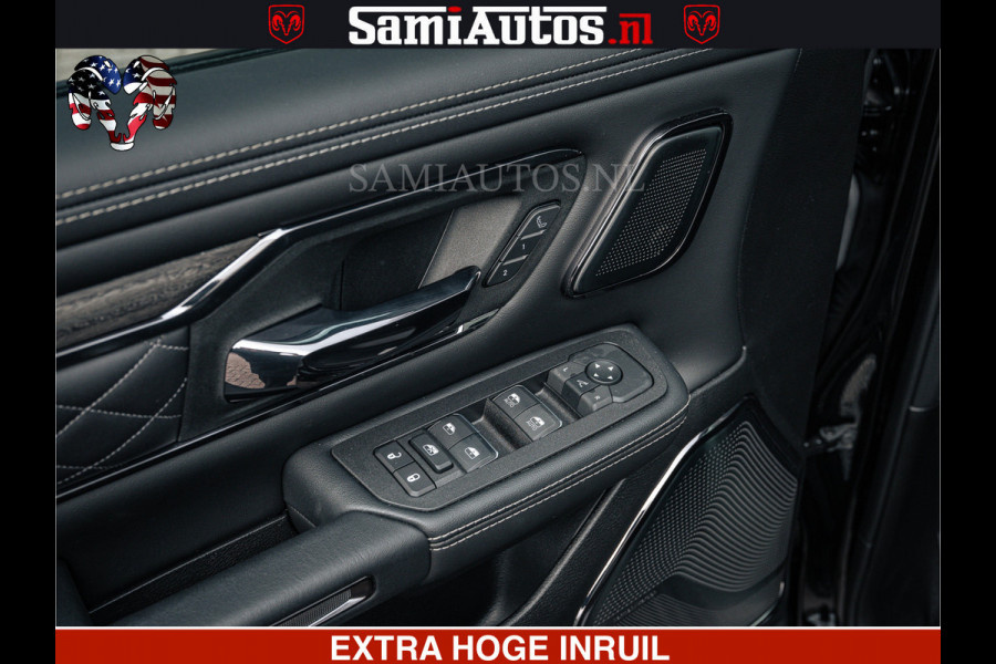 Dodge Ram Limited Night H.O 540HP 706Nm | Massage + Full Option | De Meest Luxe en Volle Pick-Up in zijn Klasse | Comfortabele Dubbele Cabine met Royale 5 Zitplaatsen | BPM vrij | Nu Leverbaar uit Voorraad | Voorraad Nr 2370 - 5411