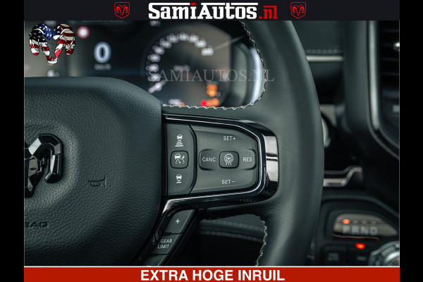 Dodge Ram Limited Night H.O 540HP 706Nm | Massage + Full Option | De Meest Luxe en Volle Pick-Up in zijn Klasse | Comfortabele Dubbele Cabine met Royale 5 Zitplaatsen | BPM vrij | Nu Leverbaar uit Voorraad | Voorraad Nr 2370 - 5411