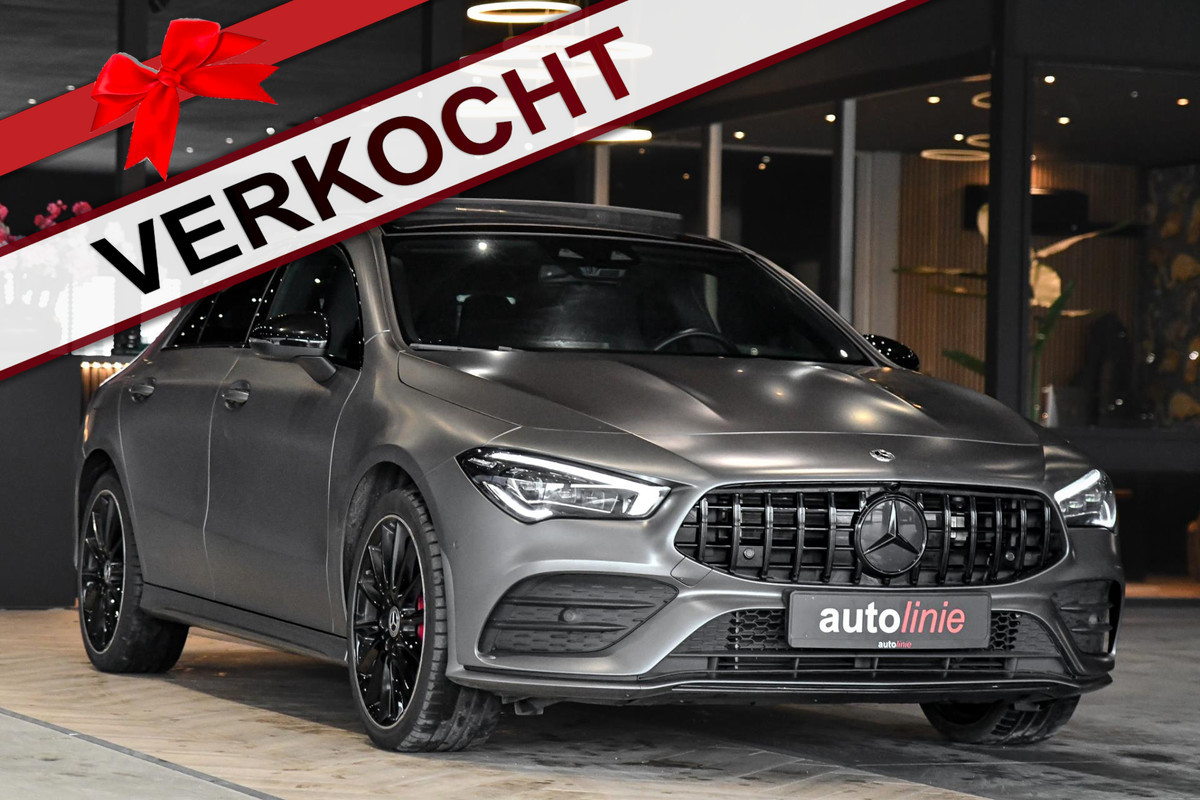 Mercedes-Benz CLA-Klasse 250 e AMG Night, Magno, Pano, Memory, Dodeh, Multibeam, Camera, Sfeer, CarPlay!