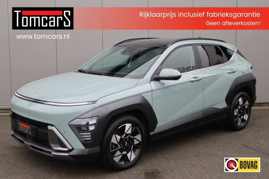 Hyundai Kona 1.6 T-GDI 199PK Automaat Premium Sky Leder/Winter-pack/Open-dak/Keyfree