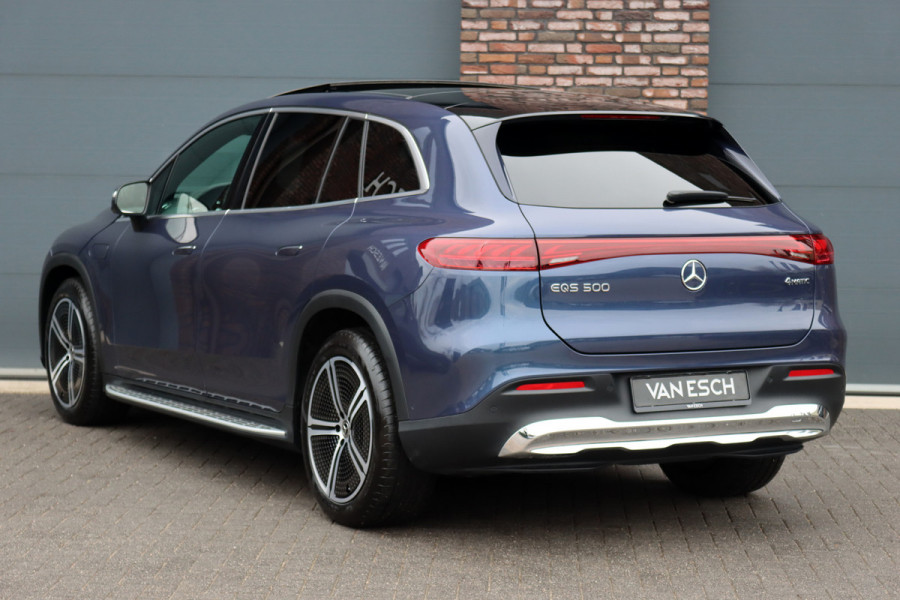 Mercedes-Benz EQS SUV 500 4MATIC Luxury Line 108 kWh | Luchtvering | Hyperscreen | Achterasbesturing | Distronic+ | Stoelventilatie | HUD | Elek. Achterbank | Burmester | Warmtepomp | Digital Light |