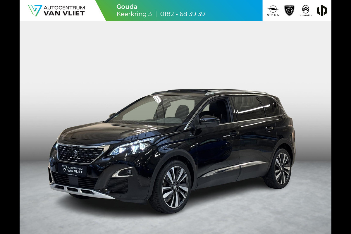Peugeot 5008 1.6 PureTech GT-Line 7 pers | Panoramadak | Trekhaak afneembaar | Leder | Memory | Stoelverwarming | elektrisch verstelbare stoelen | Navi | Android auto / Apple carplay | Elektrische achterklep | Achteruitrijcamera