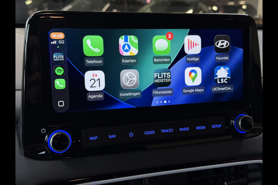 Hyundai Kona 1.6 GDI HEV Fashion | Navi | ACC | Krell | Camera | HUD | Dode hoek | 100% Dealer onderhouden!