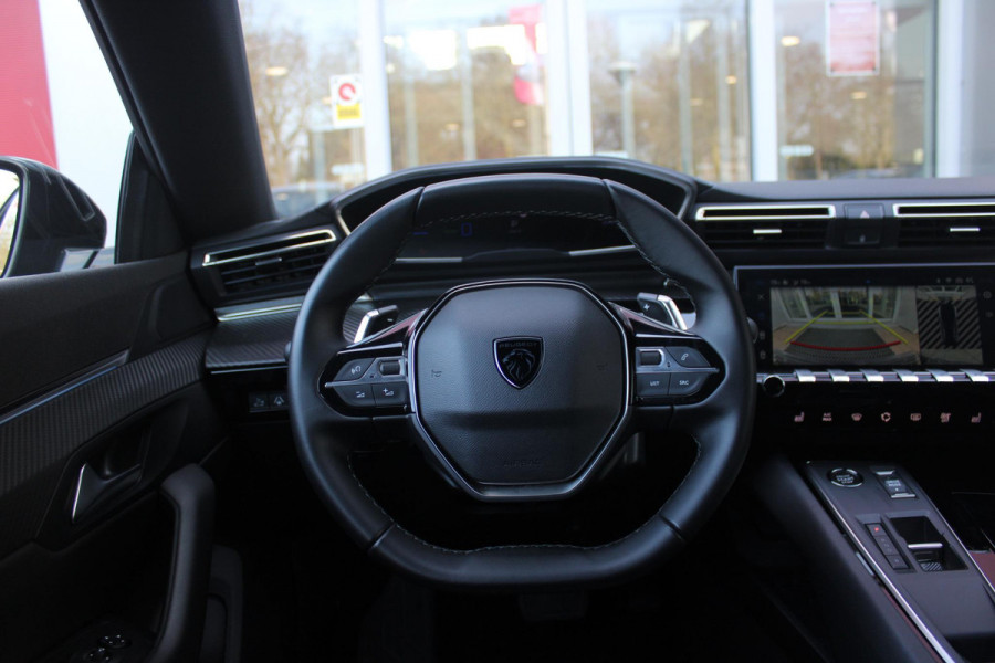 Peugeot 508 SW 1.6 HYbrid 225PK ALLURE BLACK PACK MATRIX LED KOPLAMPEN | ADAPTIEVE ACHTERVERLICHTING | SFEERVERLICHTING | NAVIGATIE | DRAADLOOS APPLE CARPLAY/ANDROID AUTO | HD CAMERA'S VOOR EN ACHTER PLUS 360 | ADAPTIEVE CRUISCONTROL | COMFORT BUSINESS PACK - AGR VOORSTOELEN MET UITSCHUIFBARE NEUS, STOELVERWARMING, ELEKTRISCH VERSTELBARE HELLINGSHOEK/LENDESTEUN | DODEHOEKBEWAKING | 18'' LICHTMETALEN VELGEN TYPE SPERONE BLACK | DONKERE HEMELBEKLEDING | ELEKTRISCH BEDIENBARE ACHTERKLEP | GLANZEND ZWARTE DAKRAILING | EXTRA GETINTE ACHTERRUITEN |