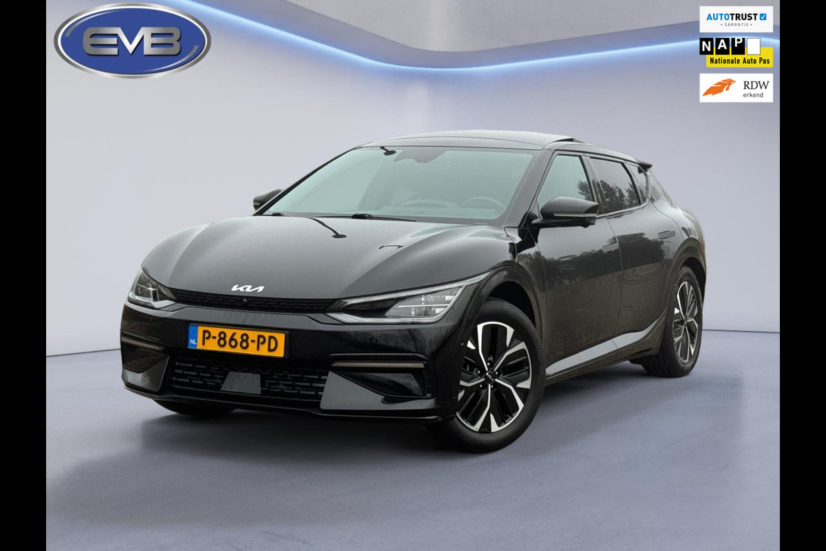 Kia Ev6 GT-Line 77.4 kWh panoramadak, soh waarde 100 procent, trekhaak, meridian, alle opties, 1 e eigenaar, NL auto met nap