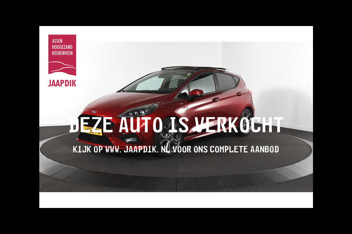 Ford Fiesta BWJ 2020 | 1.0T 124PK Hybrid ST-Line X | PANO DAK | STOEL&STUUR VERW | CAMERA A | CARPLAY | NAVI  | CLIMA | CRUISE | PDC 2X |