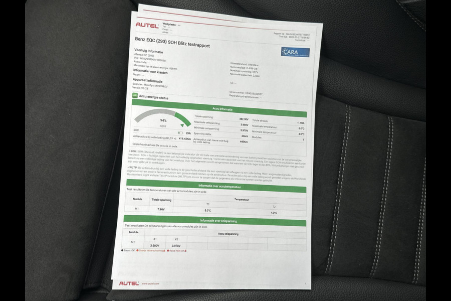 Mercedes-Benz EQC 400 4MATIC Business Solution AMG 80 kWh | SOH 94% | ADAPTIVE CRUISE CONTROL| ELEK. ACHTERKLEP| CAMERA| COMPLETE AUTO|