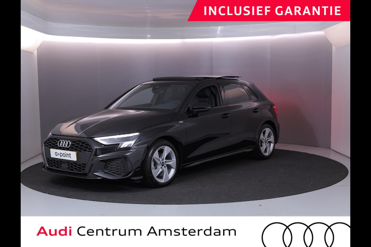 Audi A3 Sportback 35 TFSI S edition 150 pk S-tronic | Verlengde garantie | Navigatie | Panoramadak | Parkeersensoren (Park assist) | B&O Soundsystem | S-Line |