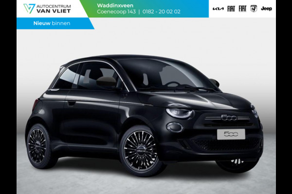 Fiat 500 Hybrid Collezione | Clima | LED | PDC | JBL Premium Audio | 17" | Camera | BSM | Canneloni Ivory/Piombo interieur