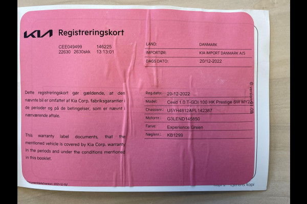 Kia Ceed Sportswagon 1.0 T-GDi DynamicLine|APPLE CARPLAY|ANDROID AUTO|STOEL+STUURVERW|CAMERA|CRUISE,CLIMATE CTRL|1E EIG.|INCL.BTW|