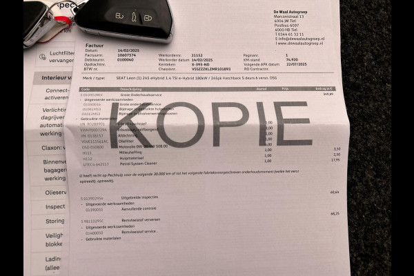 CUPRA Leon 1.4 e-Hybrid VZ Business | PHEV | Stoel/Stuur Verwarming Carplay Keyless Camera