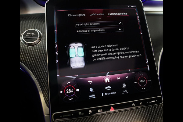 Mercedes-Benz C-Klasse 300 e AMG Line / Head Up / Camera / Acc / Lane Assist / Dode Hoek / Elek Stoelen / Memory / Pano / 20 Inch