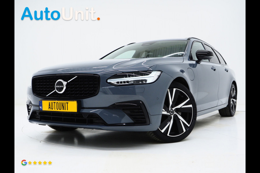 Volvo V90 2.0 T6 Plug-in hybrid AWD Plus Dark Long Range | Panoramadak | Pilot Assist | Trekhaak | Leder | Harman/Kardon | 360 | Keyless | Carplay