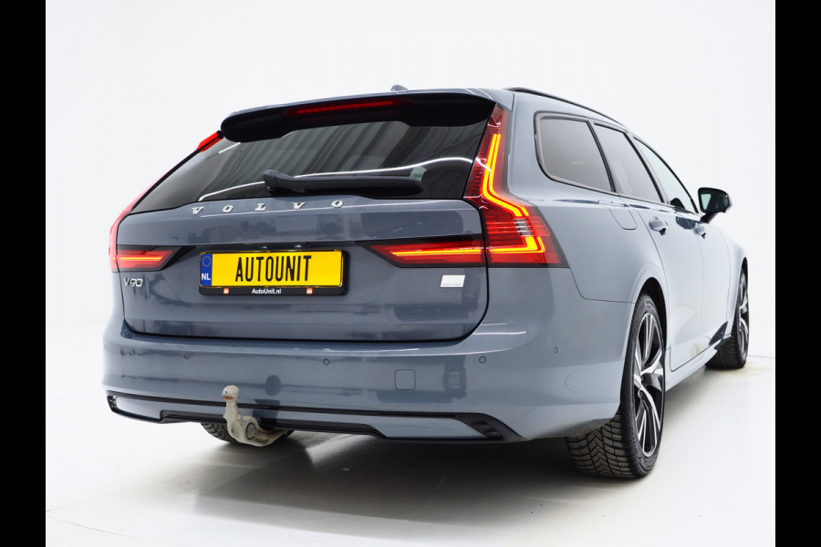 Volvo V90 2.0 T6 Plug-in hybrid AWD Plus Dark Long Range | Panoramadak | Pilot Assist | Trekhaak | Leder | Harman/Kardon | 360 | Keyless | Carplay