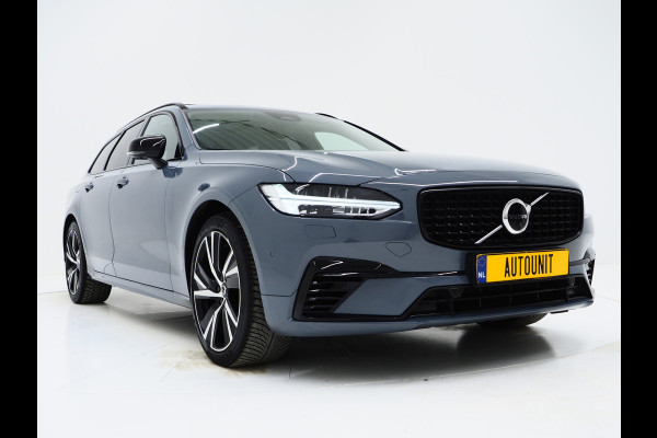 Volvo V90 2.0 T6 Plug-in hybrid AWD Plus Dark Long Range | Panoramadak | Pilot Assist | Trekhaak | Leder | Harman/Kardon | 360 | Keyless | Carplay