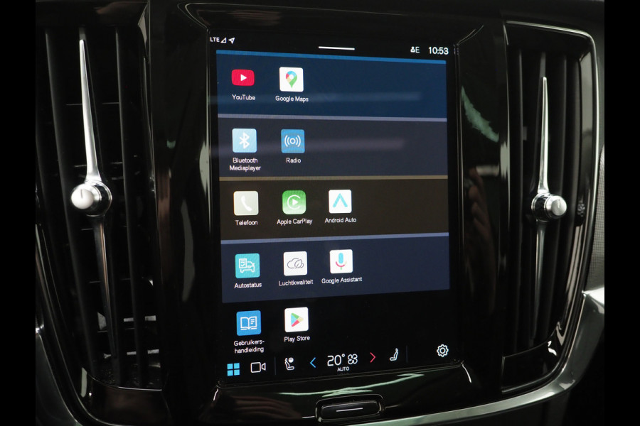 Volvo V90 2.0 T6 Plug-in hybrid AWD Plus Dark Long Range | Panoramadak | Pilot Assist | Trekhaak | Leder | Harman/Kardon | 360 | Keyless | Carplay