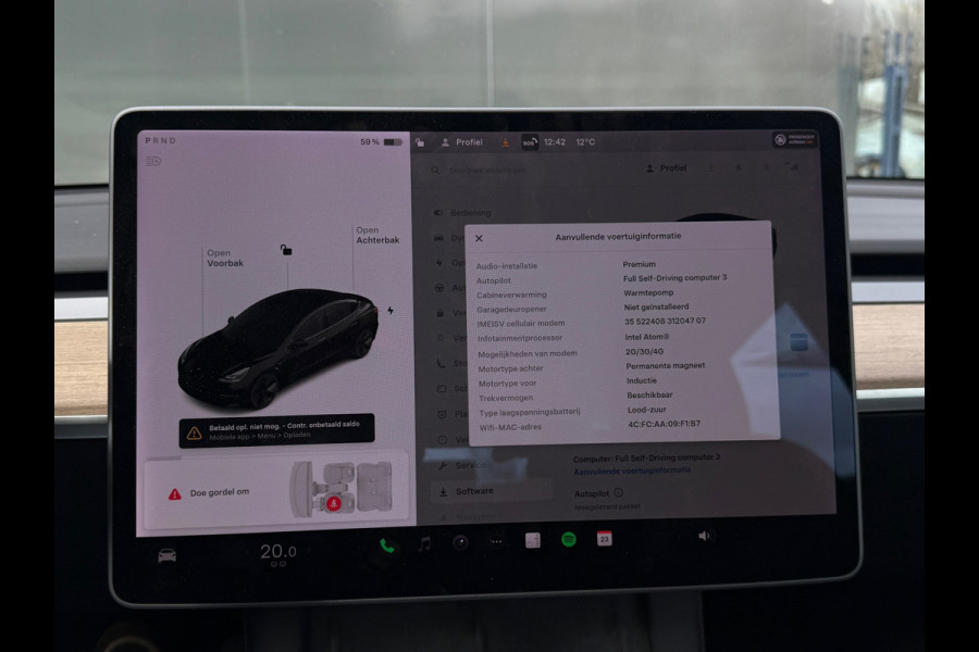 Tesla Model 3 Long Range AWD 75 kWh LFP 93% SOH FACELIFT TREKHAAK