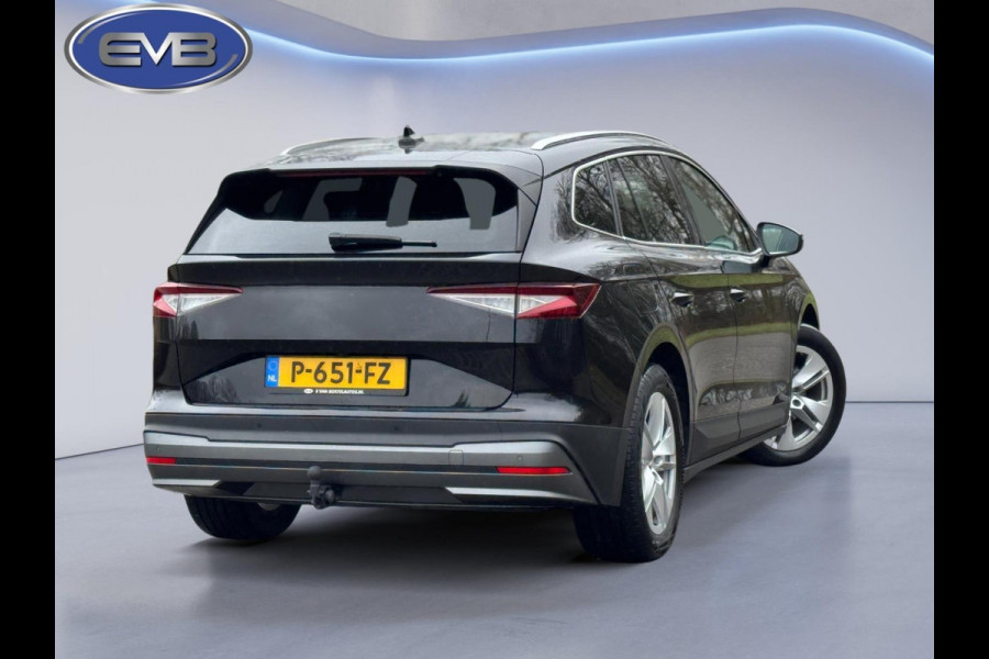 Škoda ENYAQ iV 80, achteruitrijcamera, stoel-stuurverwarming, trekhaak,1/2 lederen sportinterieur, 1 e eigenaar, NL auto met nap