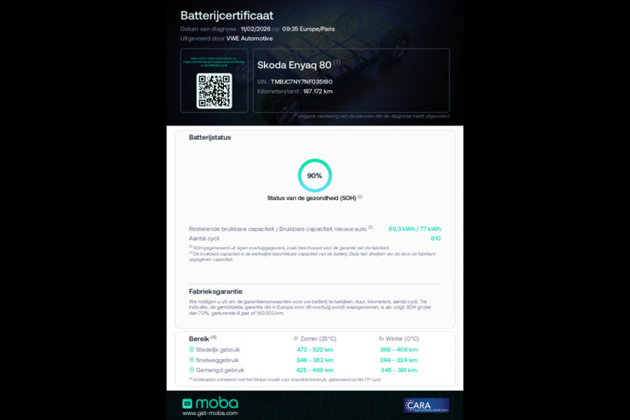 Škoda ENYAQ iV 80, achteruitrijcamera, stoel-stuurverwarming, trekhaak,1/2 lederen sportinterieur, 1 e eigenaar, NL auto met nap