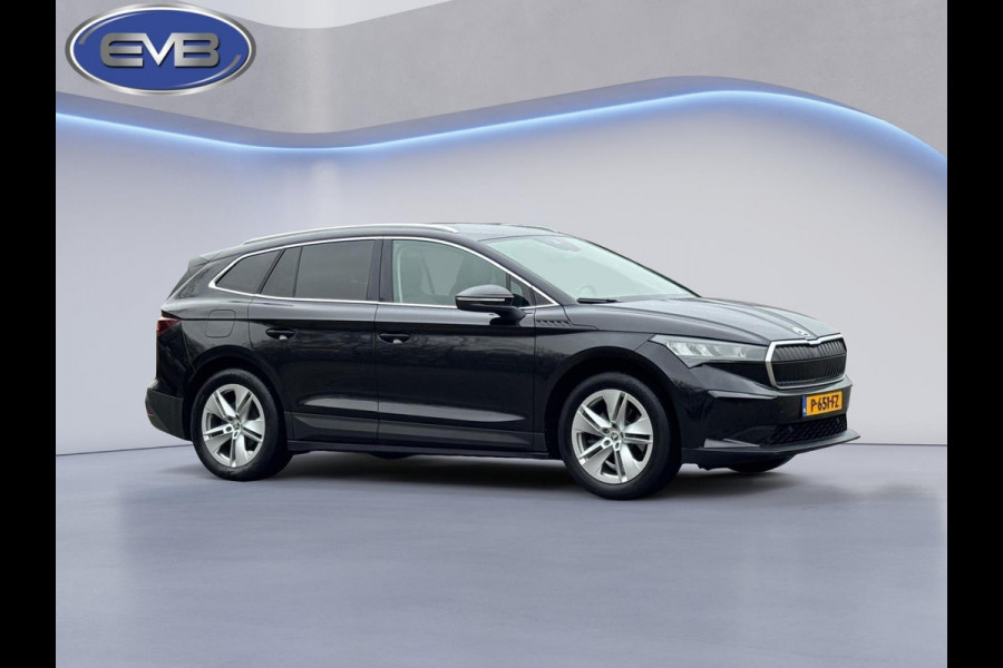 Škoda ENYAQ iV 80, achteruitrijcamera, stoel-stuurverwarming, trekhaak,1/2 lederen sportinterieur, 1 e eigenaar, NL auto met nap