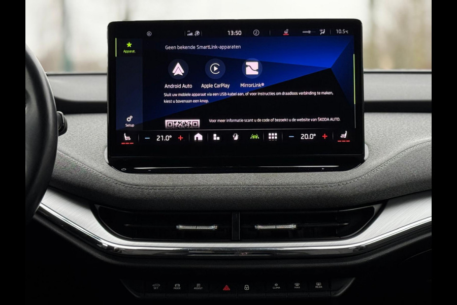 Škoda ENYAQ iV 80, achteruitrijcamera, stoel-stuurverwarming, trekhaak,1/2 lederen sportinterieur, 1 e eigenaar, NL auto met nap