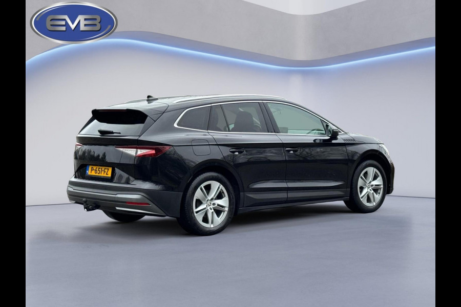 Škoda ENYAQ iV 80, achteruitrijcamera, stoel-stuurverwarming, trekhaak,1/2 lederen sportinterieur, 1 e eigenaar, NL auto met nap