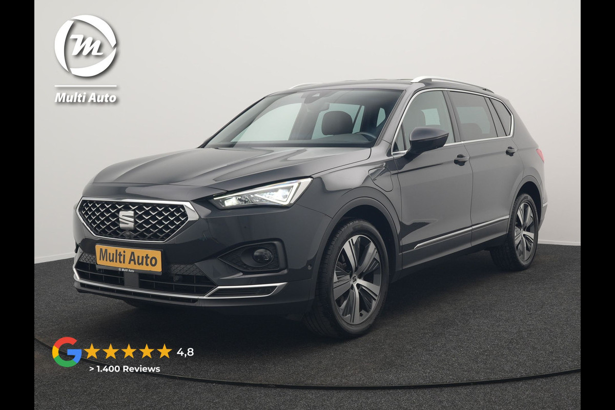 Seat Tarraco 1.4 TSI Xcellence Plug In Hybrid 245pk Dealer O.H PHEV | Trekhaak af Fabriek | Adaptive Cruise | Lederen Sportstoelen Memory | 360 Camera | Stuur & Stoelverwarming | Keyless | 19"L.M | Parkassist | Virtual |