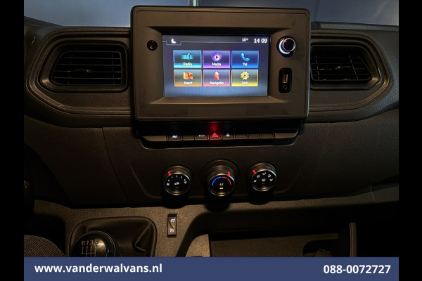 Renault Master 2.3 dCi 136pk L2H2 Euro6 Airco | Camera | Navigatie | LED | 2500kg Trekhaak | Cruisecontrol Parkeersensoren, Bijrijdersbank