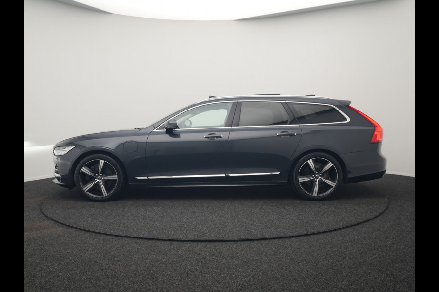 Volvo V90 T8 AWD Inscription Plug In Hybrid 394pk Dealer O.H PHEV | Trekhaak af Fabriek | Panodak | Adaptive Cruise | Luxe Lederen Sportstoelen Memory | Pilot Assist | Camera | 19 "L.M | Apple Carplay |