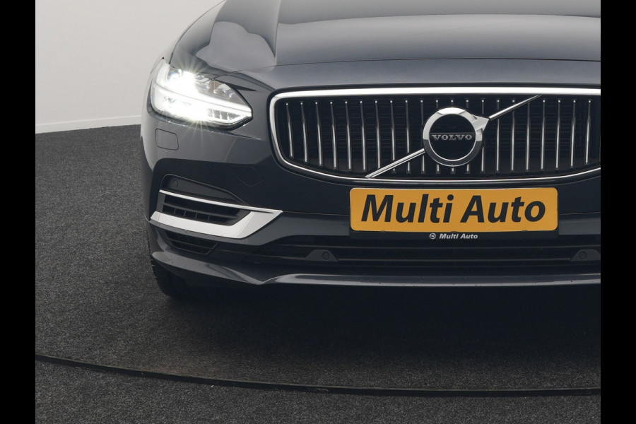 Volvo V90 T8 AWD Inscription Plug In Hybrid 394pk Dealer O.H PHEV | Trekhaak af Fabriek | Panodak | Adaptive Cruise | Luxe Lederen Sportstoelen Memory | Pilot Assist | Camera | 19 "L.M | Apple Carplay |