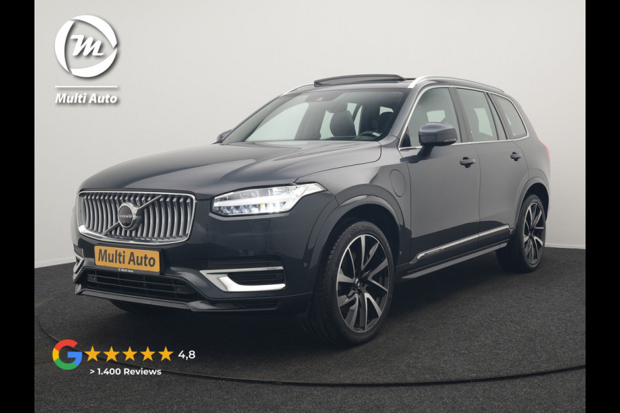 Volvo XC90 T8 Recharge AWD Inscription 7 Persoons Plug In Hybrid 394pk Dealer O.H PHEV | Luchtvering | Panodak | Trekhaak af Fabriek | Adaptive Cruise |  Head Up | 360 camera | 21"L.M | BLIS | Harman Kardon |
