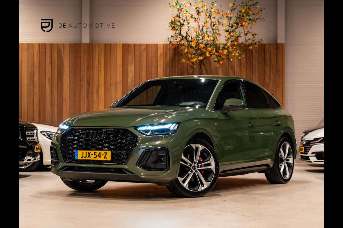 Audi Q5 Sportback 50 TFSI e S-Line Competition, Matrix Led, B&O, Luchtvering, Black Optik, Hud, ACC, 360 Cam, Volledig Onderhouden
