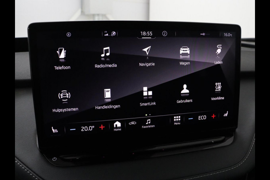 Škoda ENYAQ iV 80 Sportline | SOH 91% | Panoramdak | Head-Up | Trekhaak | Adaptive cruise | 360 Camera | Stoelverwarming | Matrix LED | Memory | Carplay | Navigatie | Alcantara