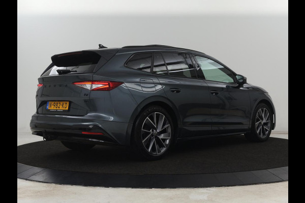 Škoda ENYAQ iV 80 Sportline | SOH 91% | Panoramdak | Head-Up | Trekhaak | Adaptive cruise | 360 Camera | Stoelverwarming | Matrix LED | Memory | Carplay | Navigatie | Alcantara