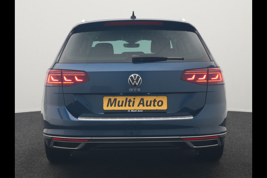 Volkswagen Passat Variant GTE Business Plug in Hybrid 218pk Dealer O.H PHEV | Trekhaak af Fabriek | Adaptive Cruise | Alcantara Sportstoelen Memory & Massage  | Virtual | Parkassist & Camera | 18"L.M | Matrix LED | Keyless |