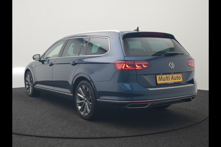 Volkswagen Passat Variant GTE Business Plug in Hybrid 218pk Dealer O.H PHEV | Trekhaak af Fabriek | Adaptive Cruise | Alcantara Sportstoelen Memory & Massage  | Virtual | Parkassist & Camera | 18"L.M | Matrix LED | Keyless |