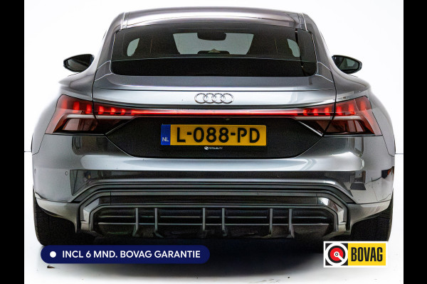 Audi e-tron GT 93 kWh | Luchtvering | Panoramadak | Daytona grijs | Leer | 20" LMV | Stoelverwarming V+A | Ambienteverlichting, Camera systeem Area View, Volledig Audi dealer onderhouden