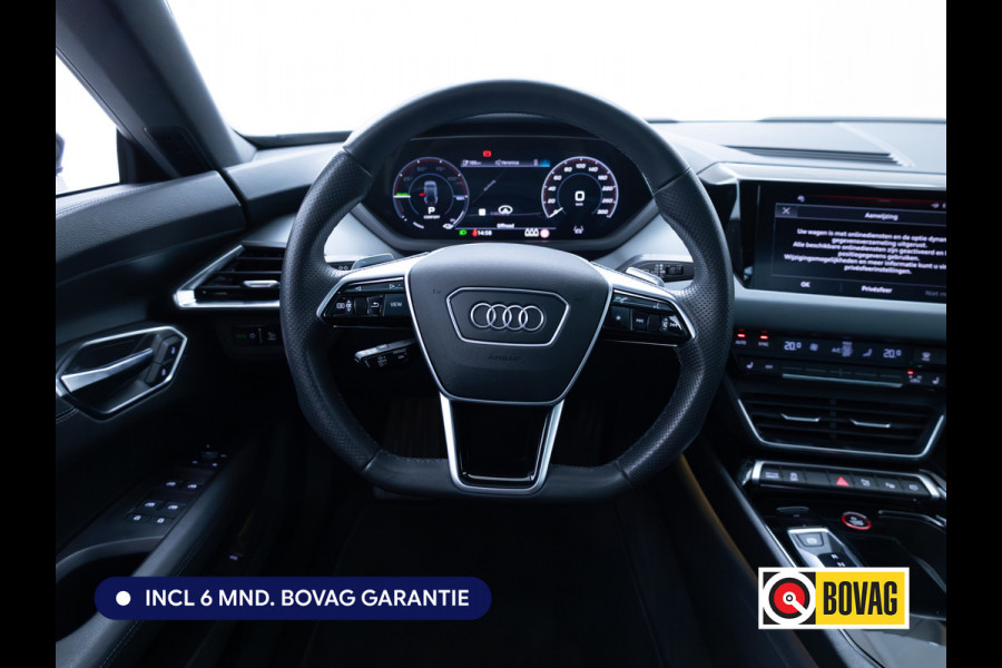 Audi e-tron GT 93 kWh | Luchtvering | Panoramadak | Daytona grijs | Leer | 20" LMV | Stoelverwarming V+A | Ambienteverlichting, Camera systeem Area View, Volledig Audi dealer onderhouden